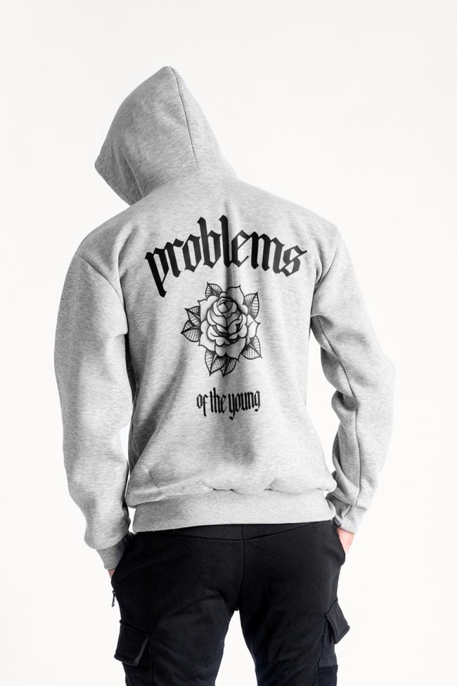 Sixtynine Problems, Φούτερ με Κουκούλα σε Γκρι Χρώμα
