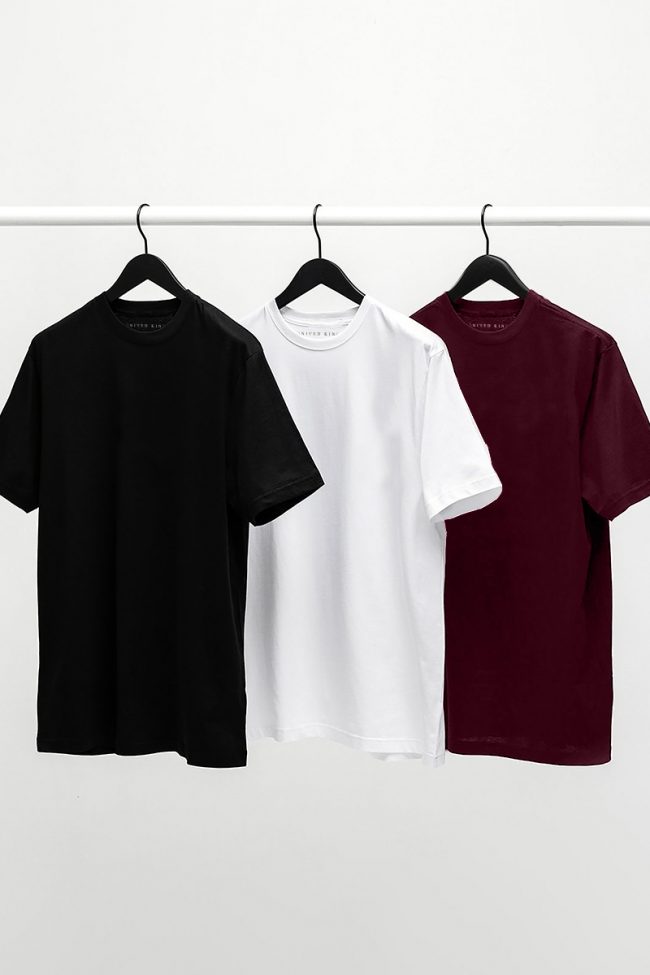 3 Pack Heavy Cotton Regular Fit T-Shirt With Crew Neck