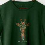 Tribal Girafe, T-Shirt σε Πράσινο Χρώμα