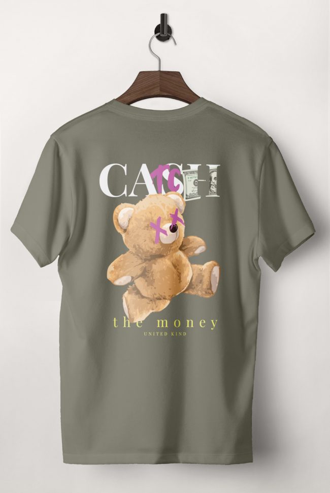 Money Teddy, T-Shirt σε Χακί Χρώμα