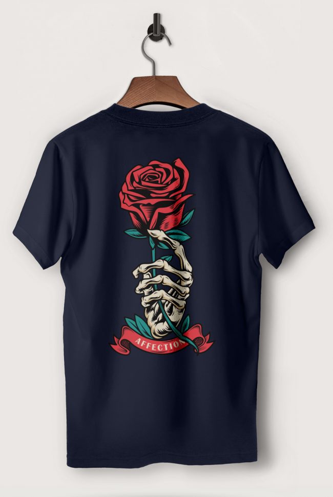 Affection Rose, T-Shirt σε Μπλε Χρώμα