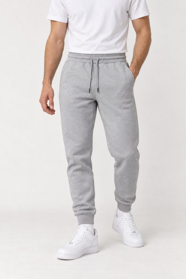 Basic Jogger, Παντελόνι Φόρμας σε Γκρι Χρώμα