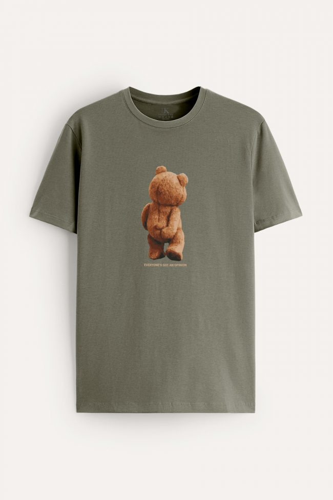 Teddys Opinion, T-Shirt σε Χακί Χρώμα