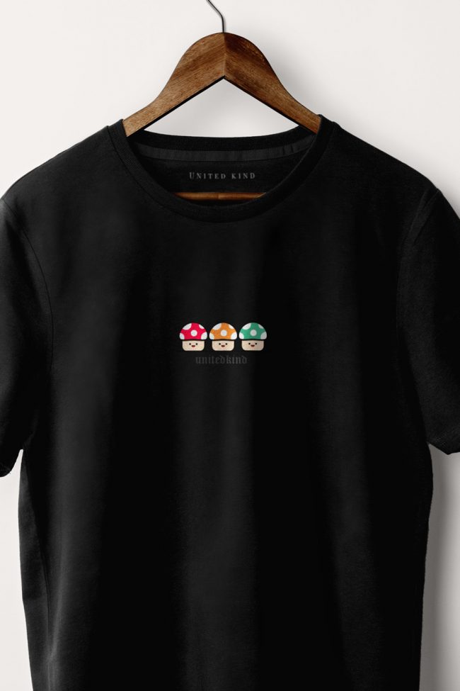 Retro Love, T-Shirt σε Μαύρο Χρώμα