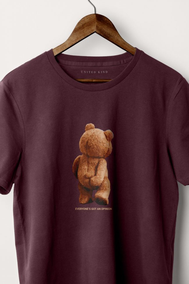 Teddys Opinion, T-Shirt σε Μπορντώ Χρώμα