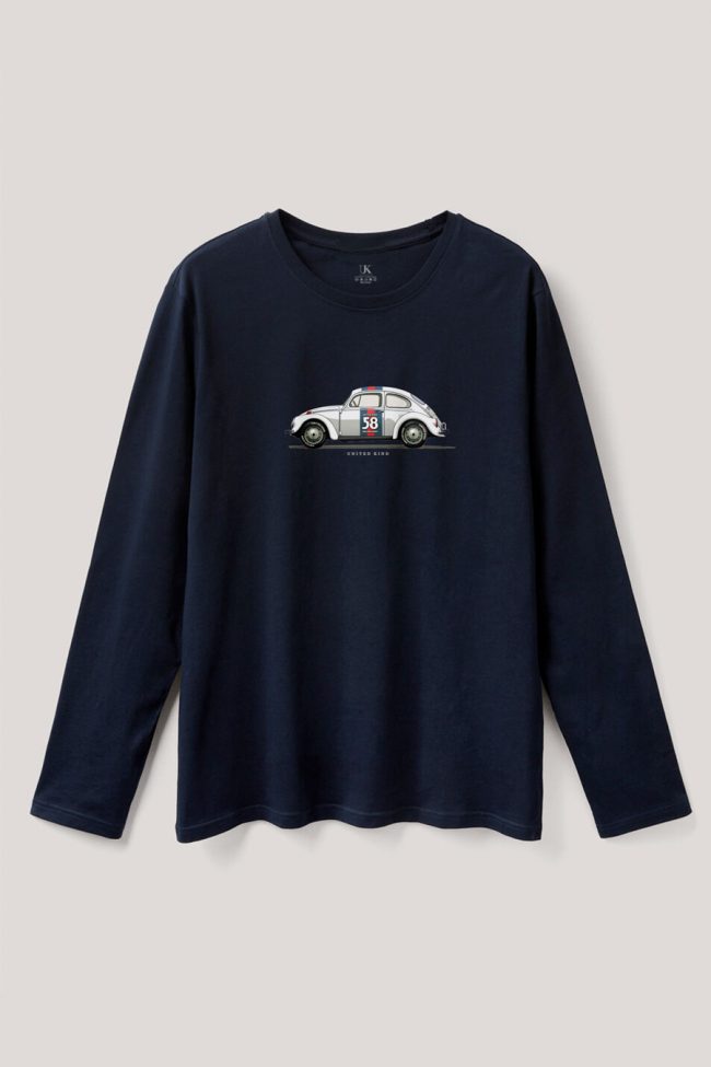 Fastest Beetle, Long Sleeve Μπλούζα σε Μπλε Χρώμα