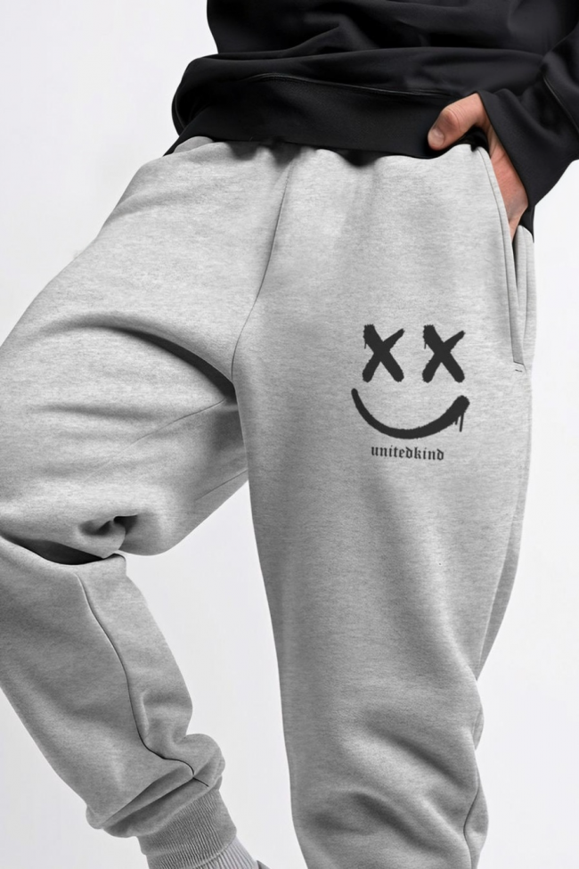 Graffiti Smiley, Παντελόνι Φόρμας σε Γκρι Χρώμα