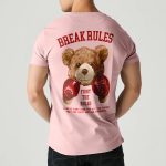 Boxer Teddy, T-Shirt σε Ροζ Χρώμα