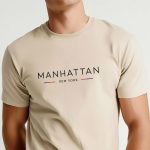 Manhattan, T-Shirt σε Εκρού Χρώμα
