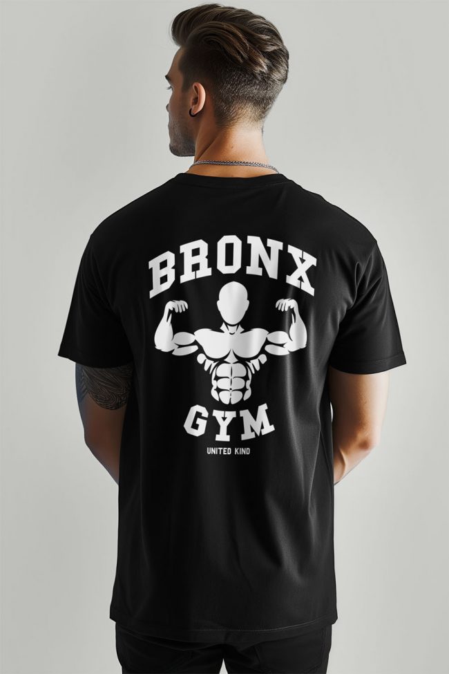 Bronx Gym, T-Shirt σε Μαύρο Χρώμα