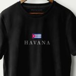 Cuba Havana, T-Shirt σε Μαύρο Χρώμα