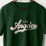 Los Angeles, T-Shirt σε Πράσινο Χρώμα