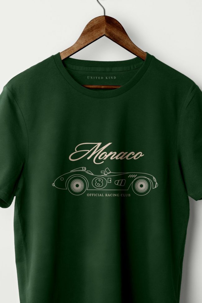 Monaco Racing Club, T-Shirt σε Πράσινο Χρώμα