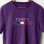 Paris La Vie, T-Shirt σε Μωβ Χρώμα