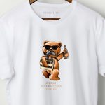 Cheers Teddy, T-Shirt σε Λευκό Χρώμα