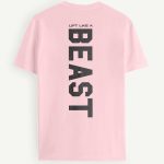 Lift Like A Beast, T-Shirt σε Ροζ Χρώμα