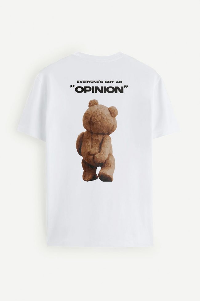 Teddys Opinion, T-Shirt σε Λευκό Χρώμα
