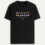 Monte Carlo, T-Shirt σε Μαύρο Χρώμα