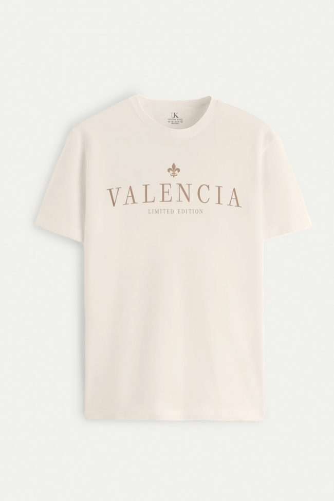 Valencia Limited, T-Shirt σε Εκρού Χρώμα