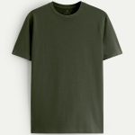 Regular Premium T-Shirt σε Χακί Χρώμα