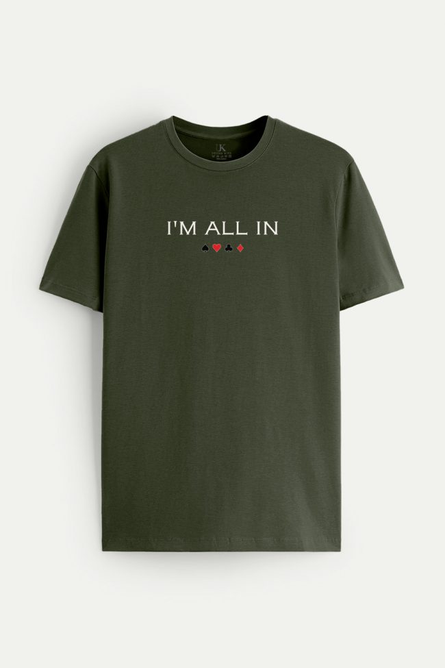 All In, T-Shirt σε Χακί Χρώμα