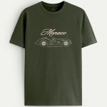 Monaco Racing Club, T-Shirt σε Χακί Χρώμα