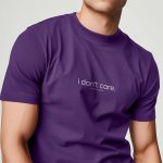 I Dont Care, T-Shirt σε Μωβ Χρώμα