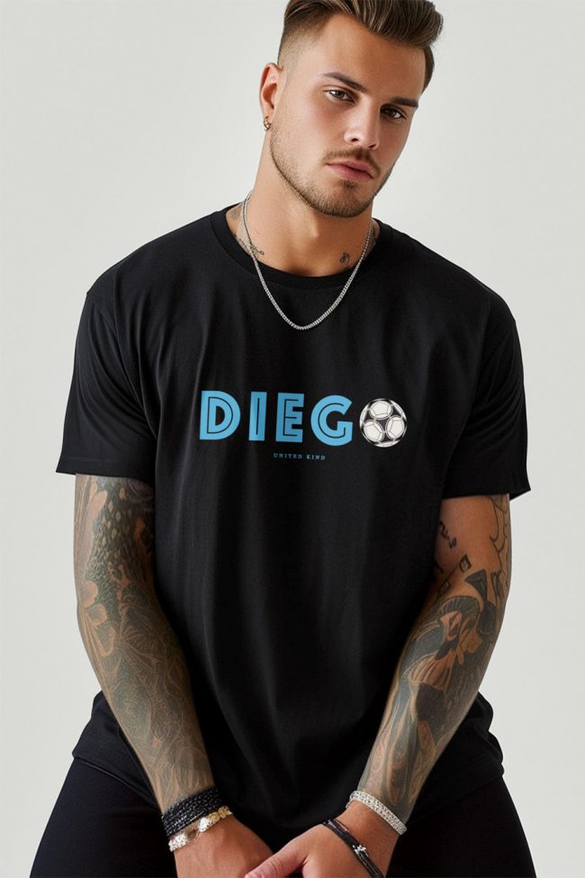 Diego Legend, T-Shirt σε Μαύρο Χρώμα
