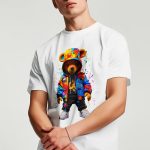Rave Teddy, T-Shirt σε Λευκό Χρώμα