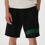 Brooklyn New York, Σορτσάκι Ανδρικό σε Μαύρο Χρώμα