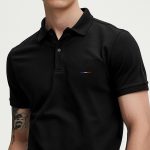 French Stripe, Polo σε Μαύρο Χρώμα