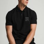 Veni Vidi Vici Vertical, Polo σε Μαύρο Χρώμα