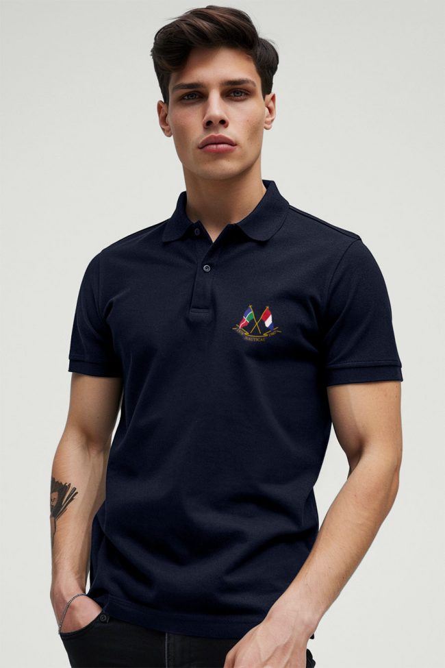 Nautical Flags, Polo σε Μπλε Χρώμα