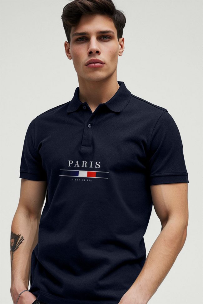Paris La Vie, Polo σε Μπλε Χρώμα