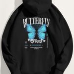 Butterfly Effect, Φούτερ με Κουκούλα σε Μαύρο Χρώμα