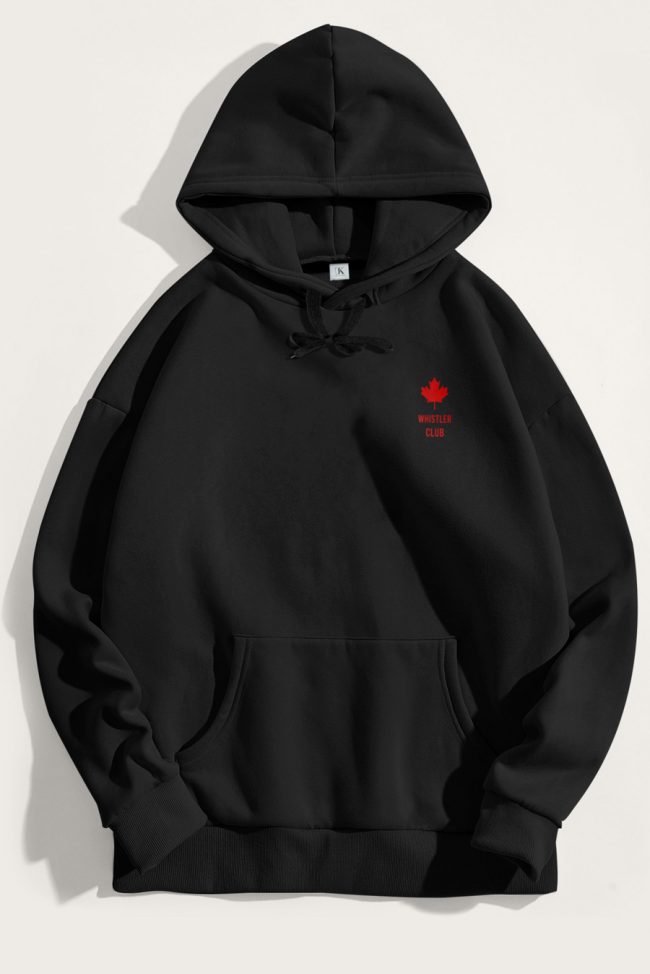 Whistler Club Red, Φούτερ με Κουκούλα σε Μαύρο Χρώμα