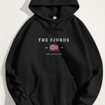 The Fjords, Φούτερ με Κουκούλα σε Μαύρο Χρώμα