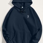 Golf Swing Logo, Φούτερ με Κουκούλα σε Μπλε Χρώμα