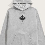 Ottawa Canada, Φούτερ με Κουκούλα σε Γκρι Χρώμα