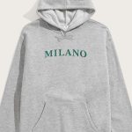 Milano Green, Φούτερ με Κουκούλα σε Γκρι Χρώμα