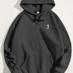 Golf Swing Logo, Φούτερ με Κουκούλα σε Iron Grey Χρώμα
