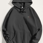 Italian Stripe, Φούτερ με Κουκούλα σε Iron Grey Χρώμα