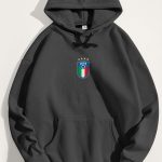 Calcio, Φούτερ με Κουκούλα σε Iron Grey Χρώμα