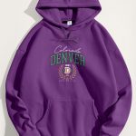 Denver Rich Club, Φούτερ με Κουκούλα σε Μωβ Χρώμα