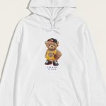 Team Bear Teddy, Φούτερ με Κουκούλα σε Λευκό Χρώμα