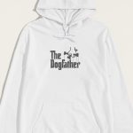 The Dogfather, Φούτερ με Κουκούλα σε Λευκό Χρώμα