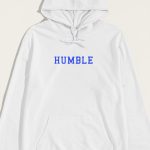 Humble Print, Φούτερ με Κουκούλα σε Λευκό Χρώμα