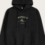 Monaco 1986, Φούτερ με Κουκούλα σε Μαύρο Χρώμα