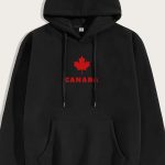 Canada, Φούτερ με Κουκούλα σε Μαύρο Χρώμα