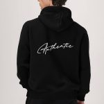 Authentic, Φούτερ με Κουκούλα σε Μαύρο Χρώμα